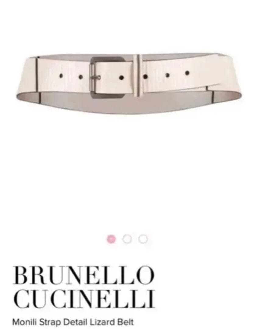 ブルネロクチネリ レディース モニーレ ストラップ レザー ベルト