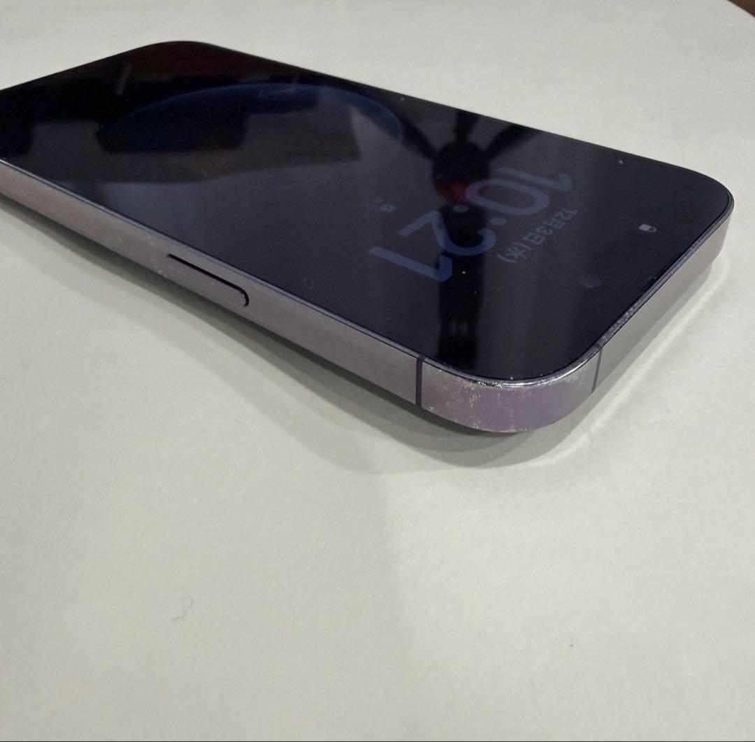 Apple iPhone 14 Pro ディープパープル 256GB ケース付