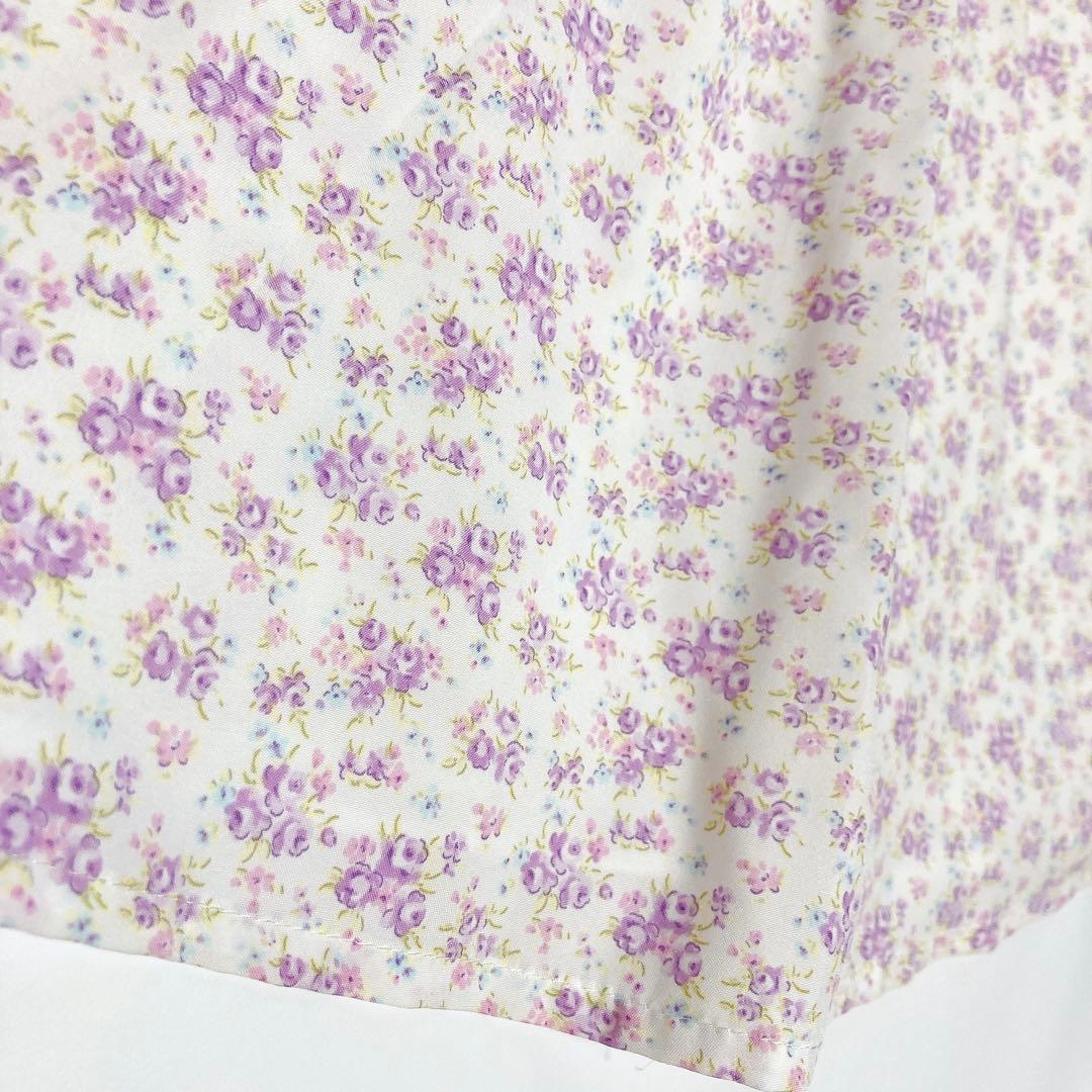 ラベンダー×花柄 セレモニー 入学 卒園 発表会 フォーマル