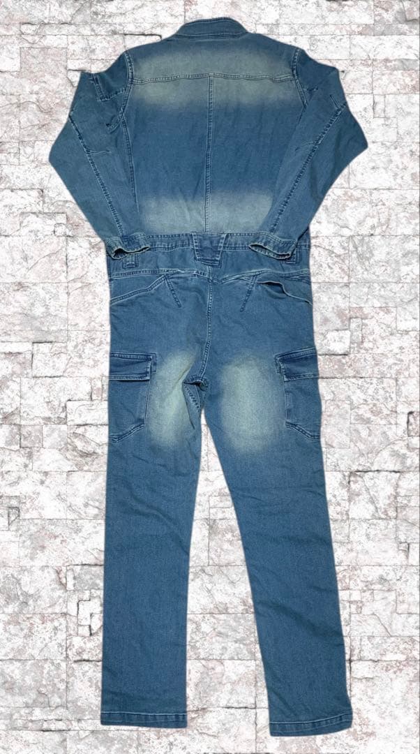 【新品・未使用】　寅壱　TORAICHI　デニムツナギ　メンズ　作業着　LL
