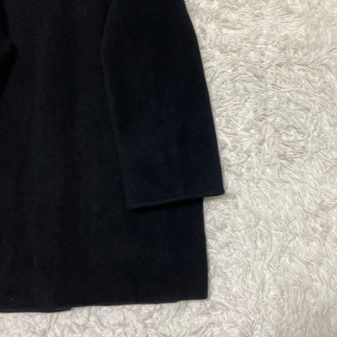 美品✨MAXMARA ヌートリアファー　コート　銀タグ　XL 黒　ミドル　ウール