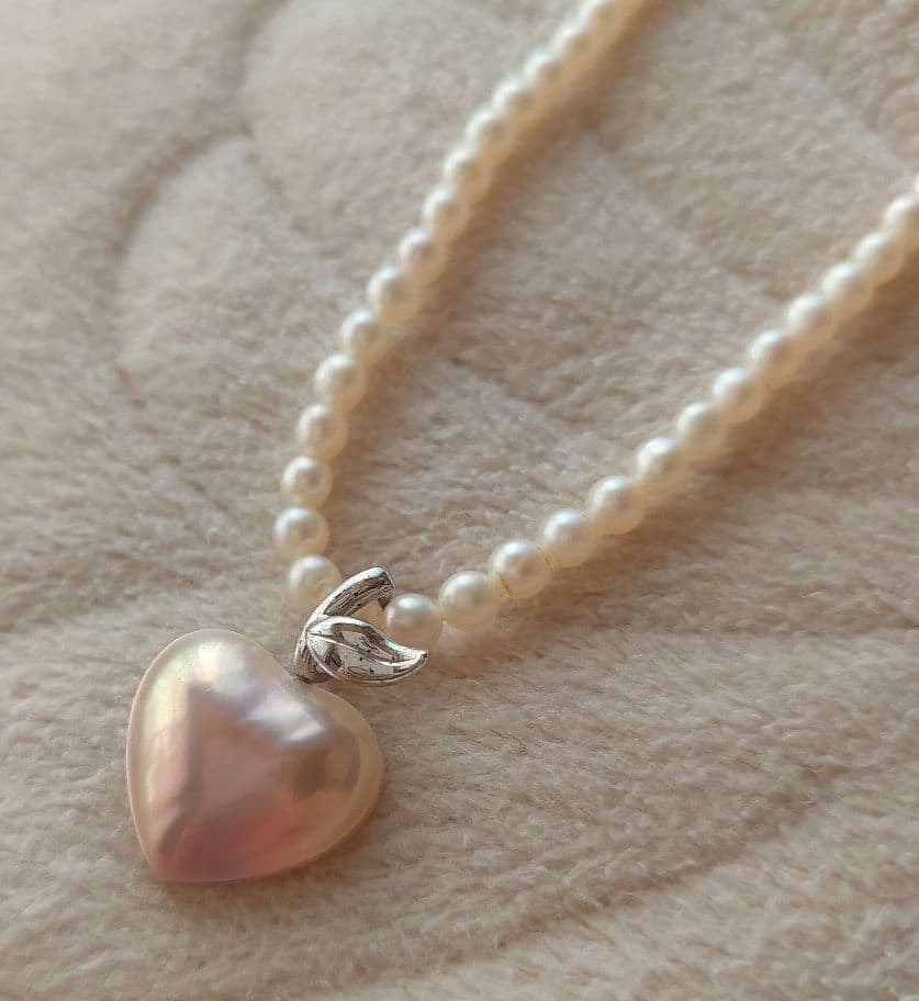 【美品】TASAKIネックレス ハート 保証書付き