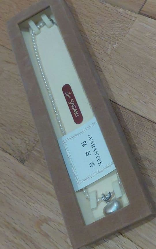 【美品】TASAKIネックレス ハート 保証書付き