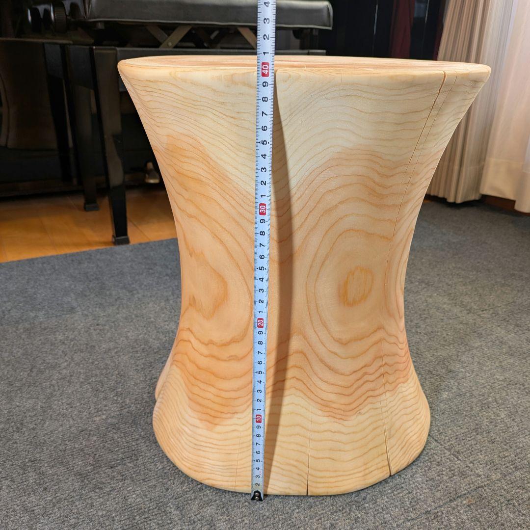 outdoorman　檜①　丸太　椅子　スツール　高さ約40㎝