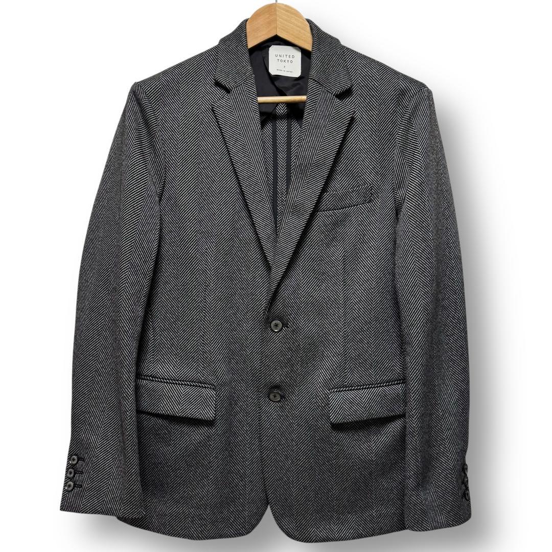 近年 XL UNITED TOKYO ヘリンボーン スーツ セットアップ 秋冬