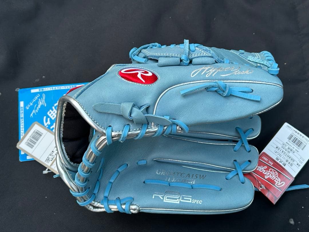 ピ*ゴ様 Rawlings WINTER 軟式グローブ ライトブルー