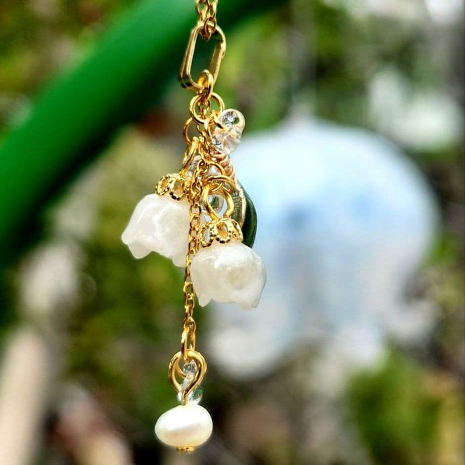 特級霊石　東京大神宮　鈴蘭ネックレス　強力縁結び　恋愛成就　復縁　一点物