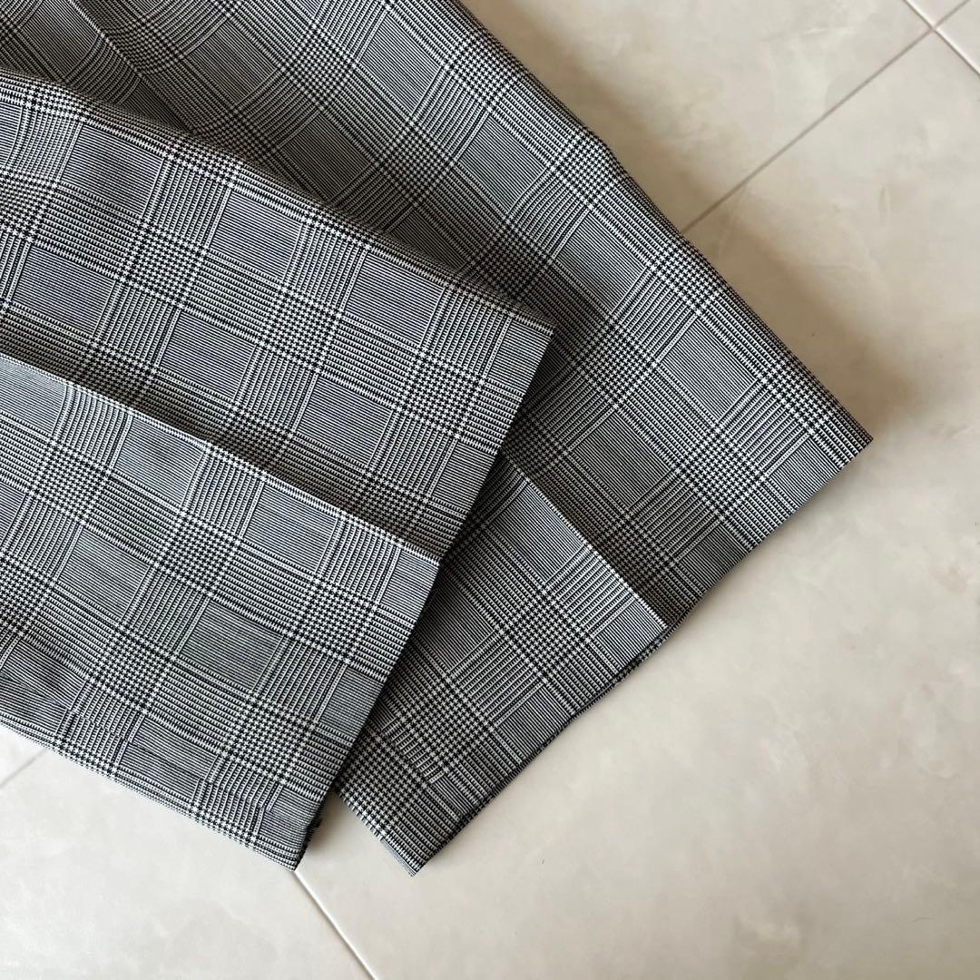 仕立良✨MAISON Re:TAILOR グレンチェック3Pスーツ グレーL