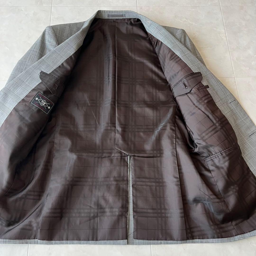 仕立良✨MAISON Re:TAILOR グレンチェック3Pスーツ グレーL