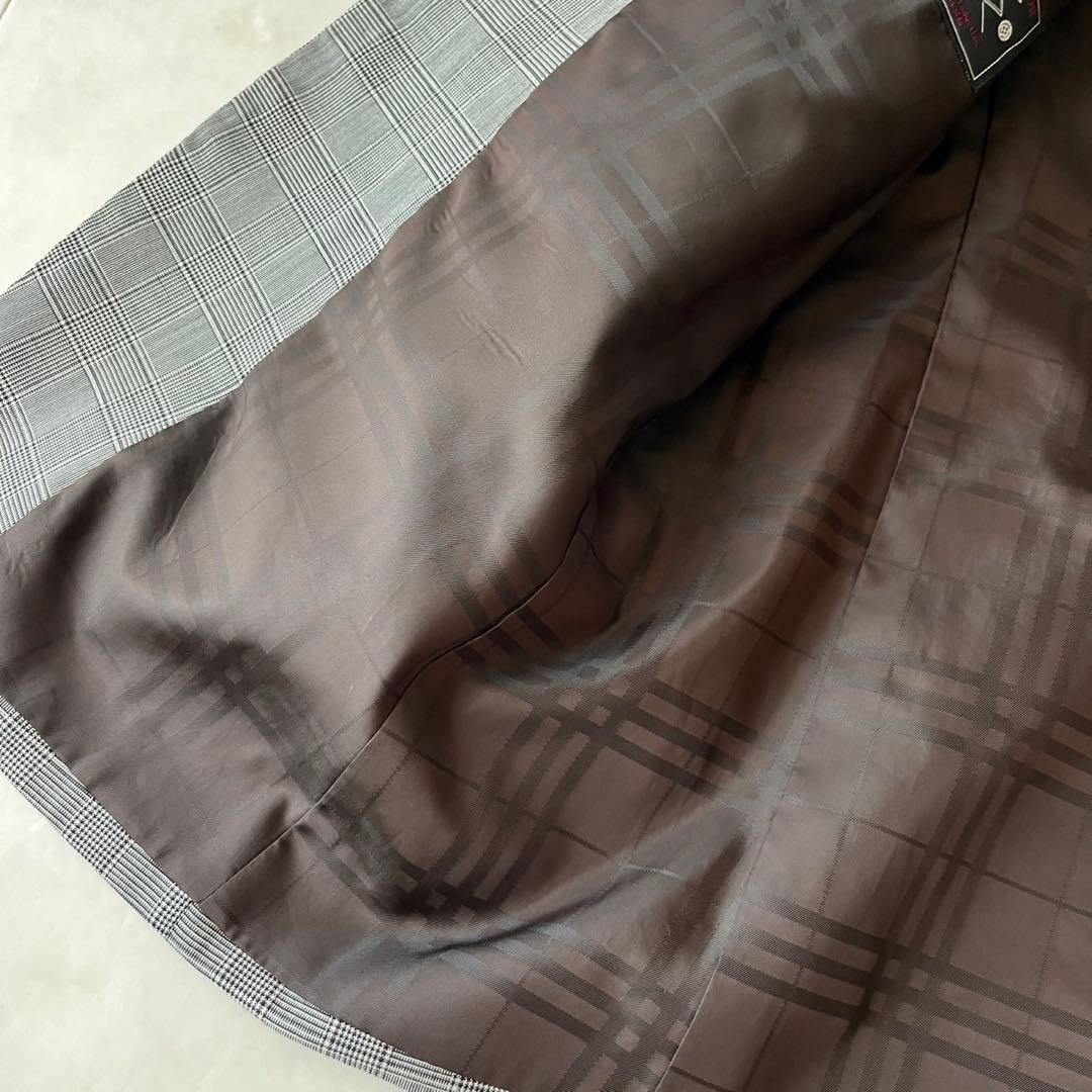 仕立良✨MAISON Re:TAILOR グレンチェック3Pスーツ グレーL