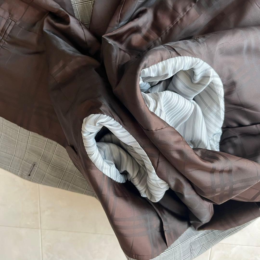 仕立良✨MAISON Re:TAILOR グレンチェック3Pスーツ グレーL