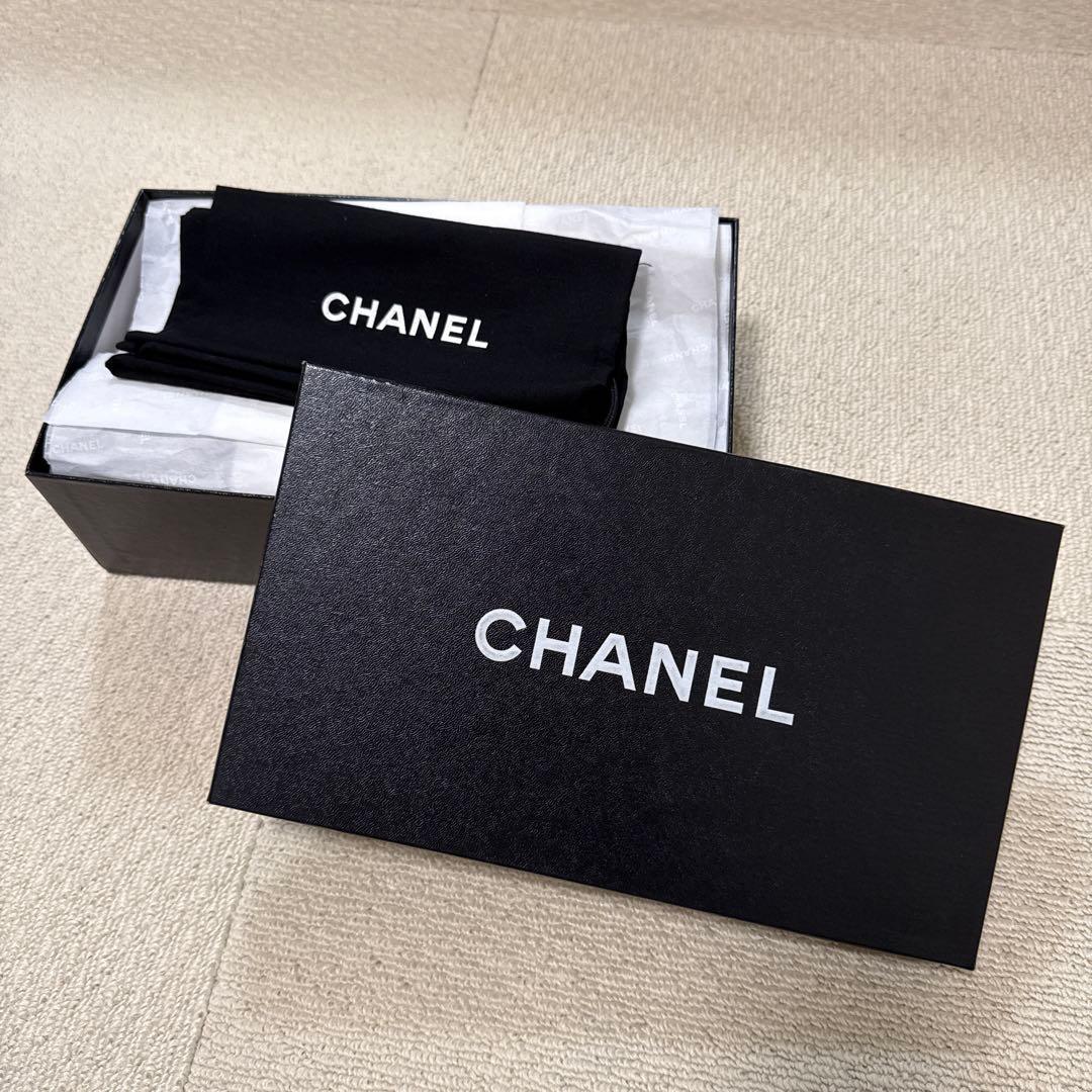 CHANEL ツイードバレリーナシューズ 39.5