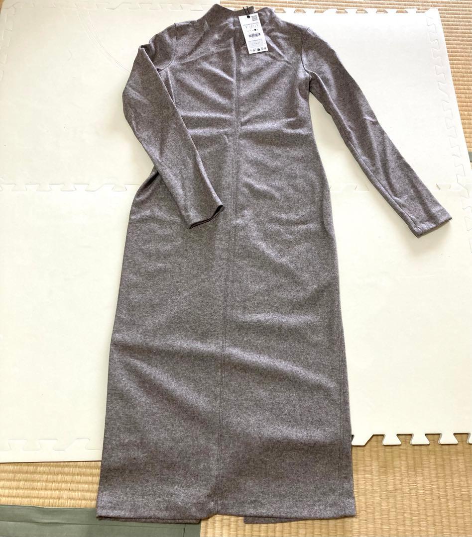 【新品】ZARA（ザラ）、ロングワンピース、ウールブレンド、Lサイズ