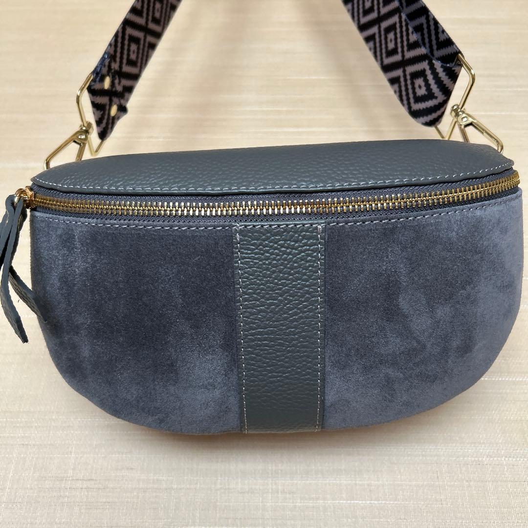 ELIE BEAUMONT ボディバッグ グレー