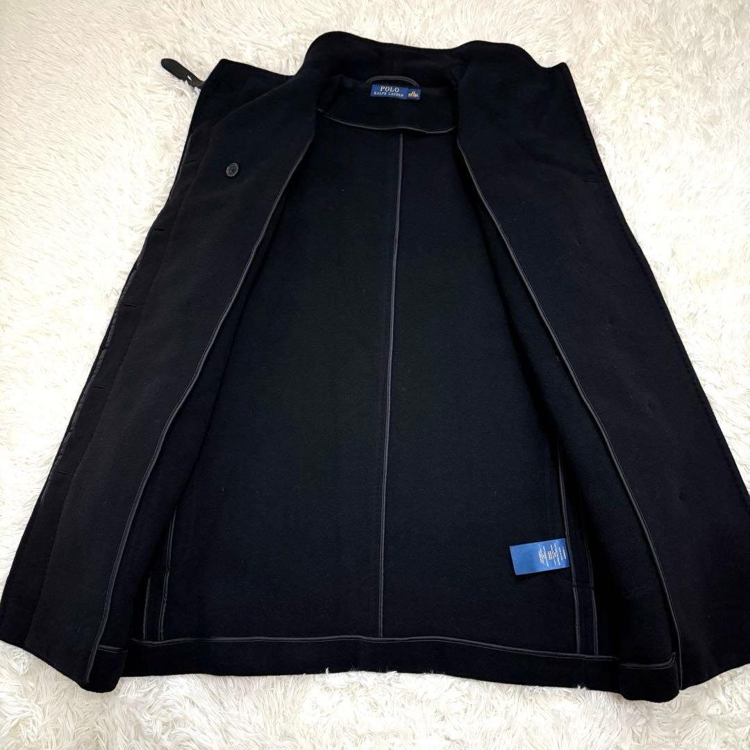 【極美品】ポロラルフローレン ステンカラー スタンドロングコート ウール XS