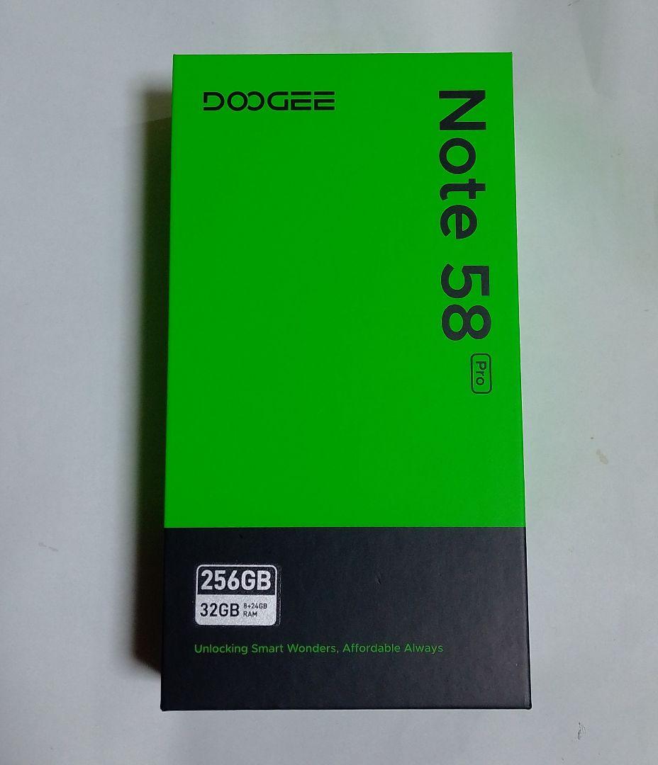 土・日 限定価格 DOOGEE Note58 Pro ブラック