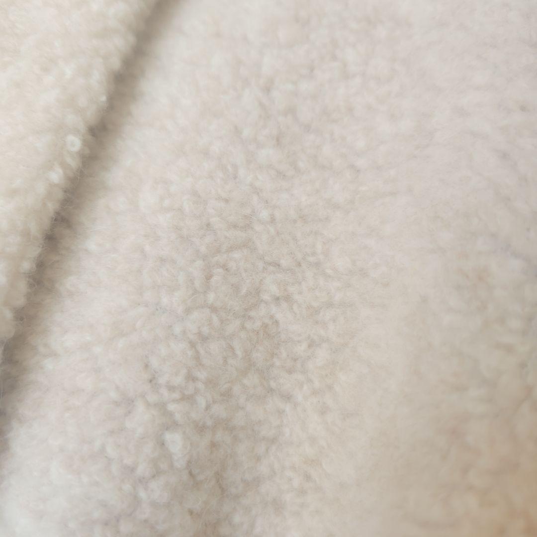 国産もこもこウールシープボア/アイボリー・モモンガカーディガン