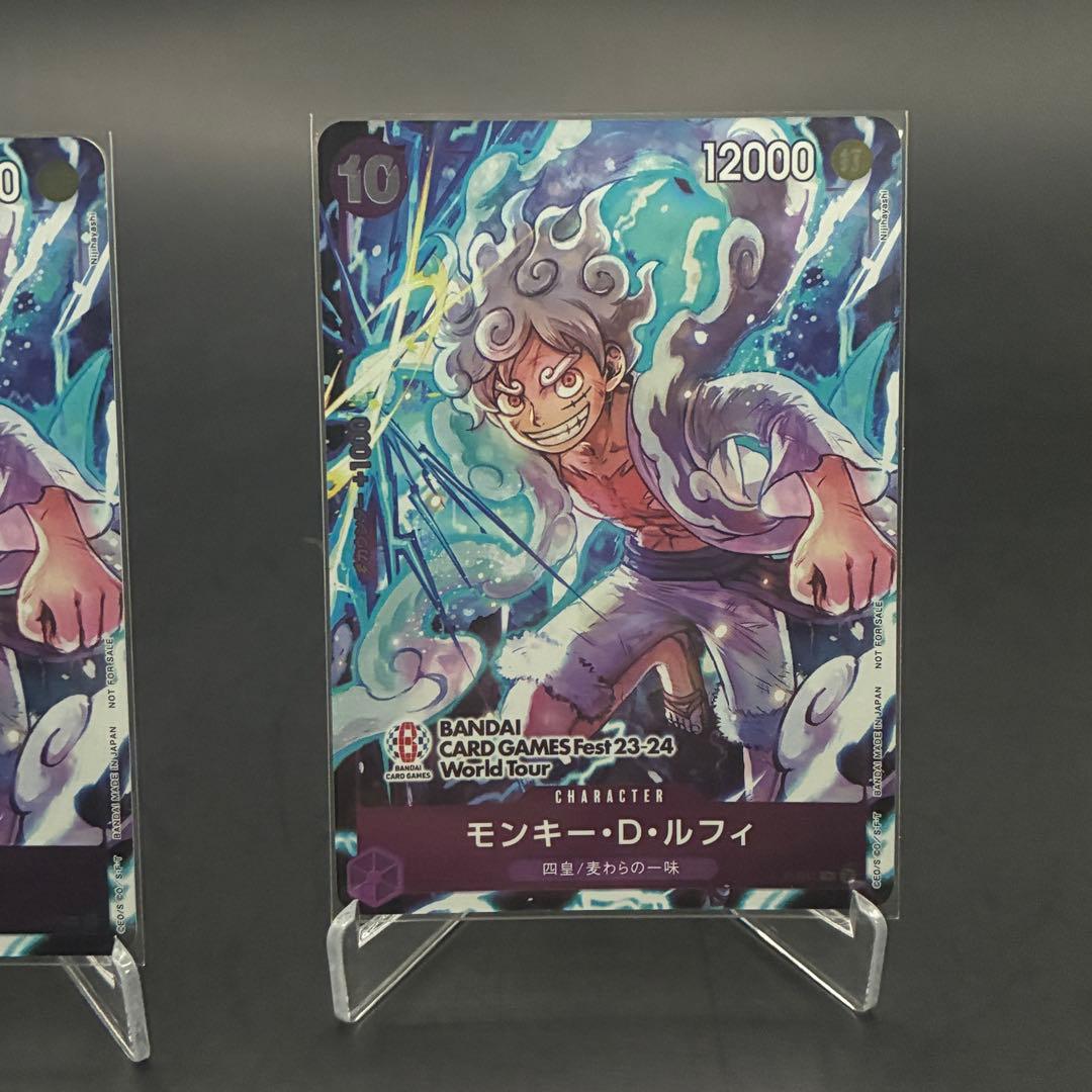 ワンピースカード　　p-41 モンキー・D・ルフィ　 ニカ　プロモ4枚