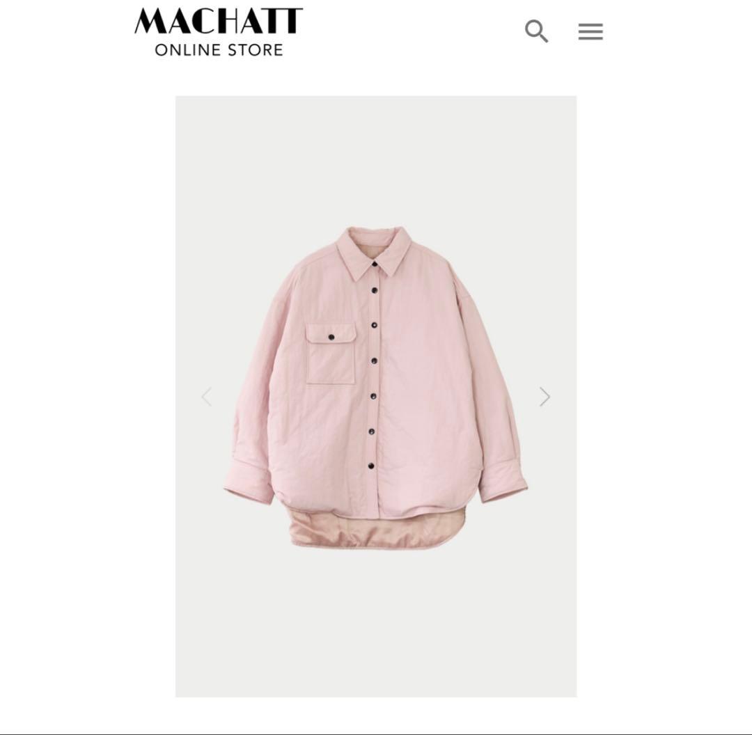新品未使用タグ付き　macchat パファーシャツ