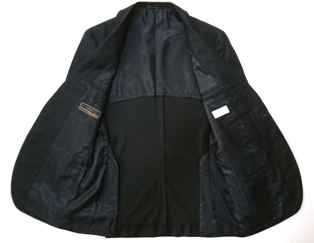 エディフィス✨セットアップスーツ 46 カノニコ フォーマル 黒 シングル 2B