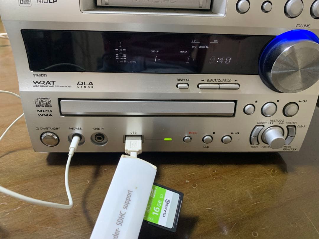 ONKYO® CD/MD TUNER ミニコンポ FR-N7SX 動作OK