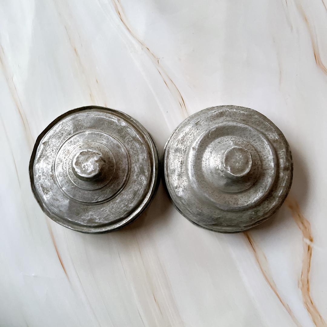 2点セット 猫瓶 ガラス瓶 レトロ アンティーク キャニスター 昭和 駄菓子