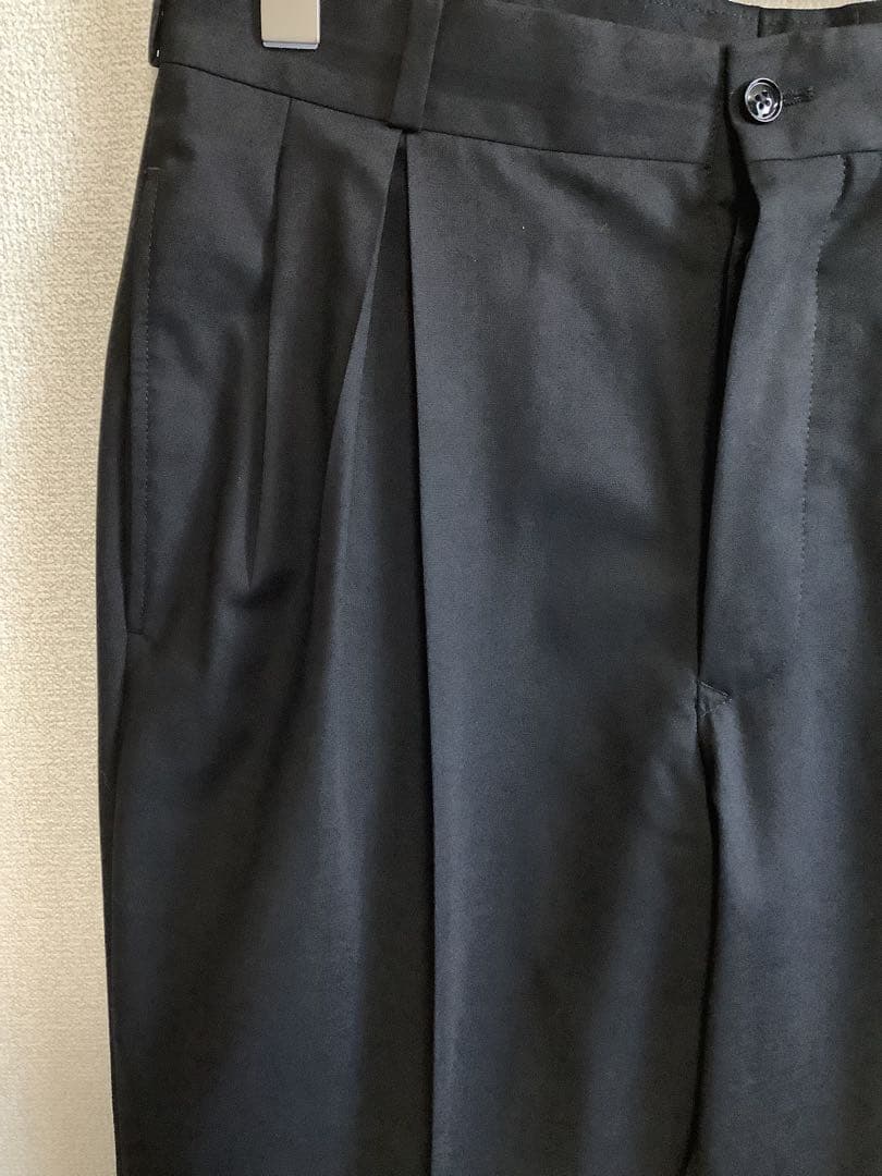 BERNARD ZINS　ベルナールザンス　インバーテッドプリーツ　スラックス