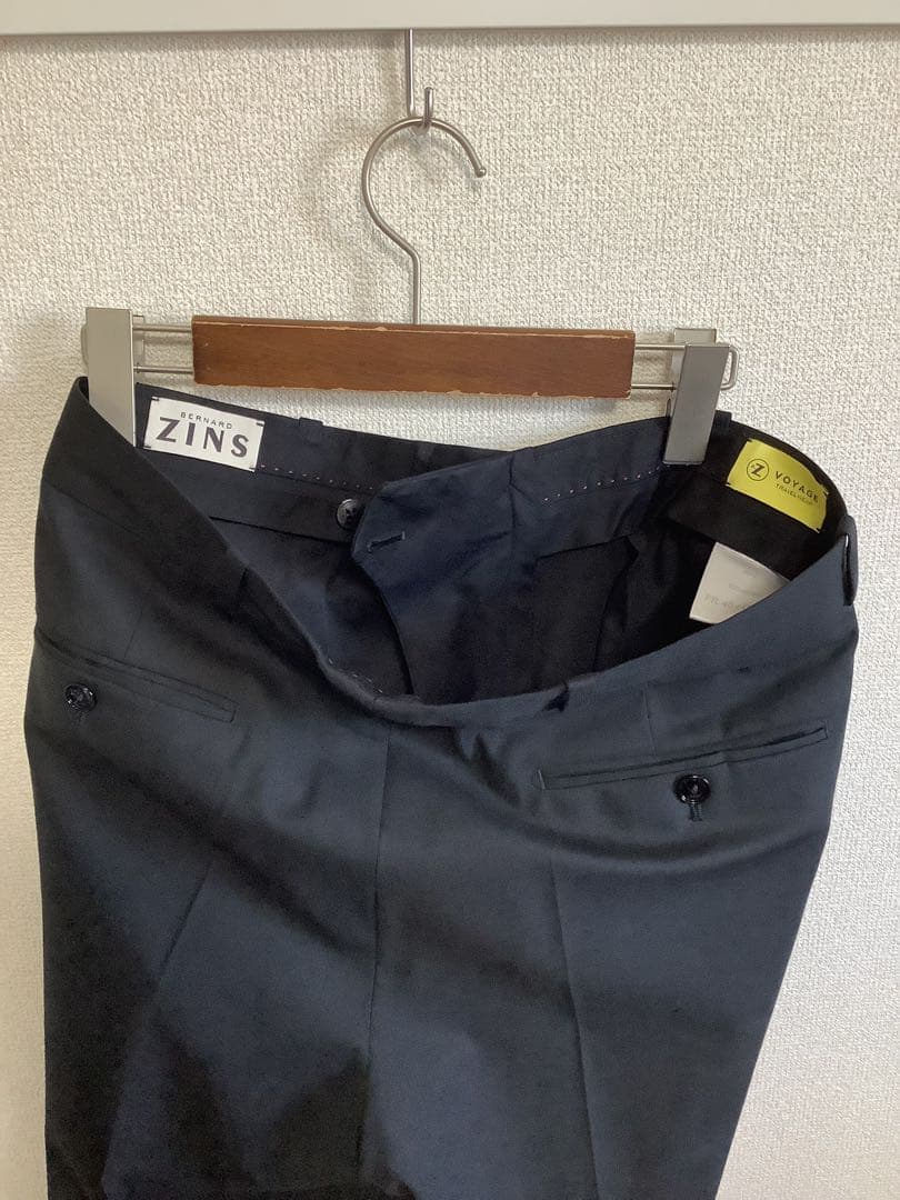 BERNARD ZINS　ベルナールザンス　インバーテッドプリーツ　スラックス