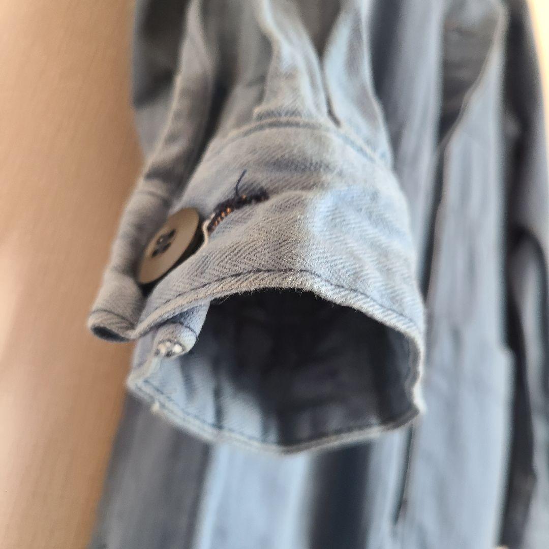 unsame　リメイクコート 軍鶏　デニム　和柄　和風　再構築　ヴィンテージ