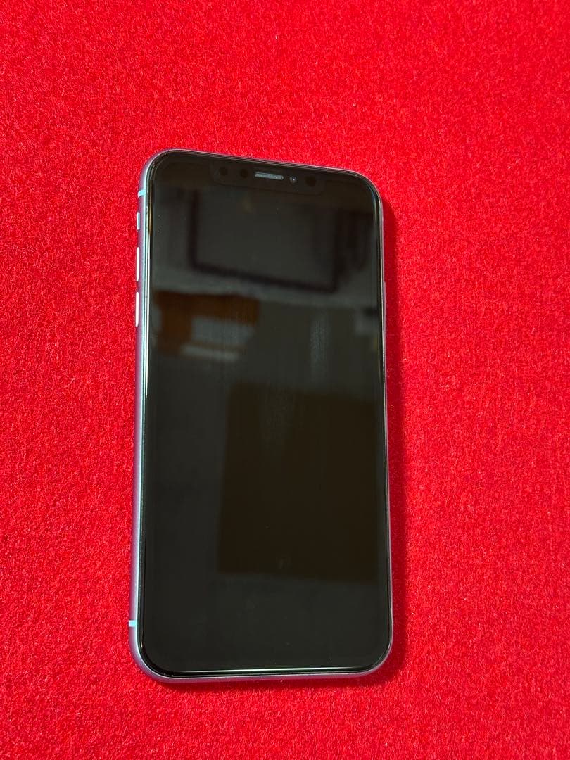 【8607】iPhone XRブルー 256GB simフリー