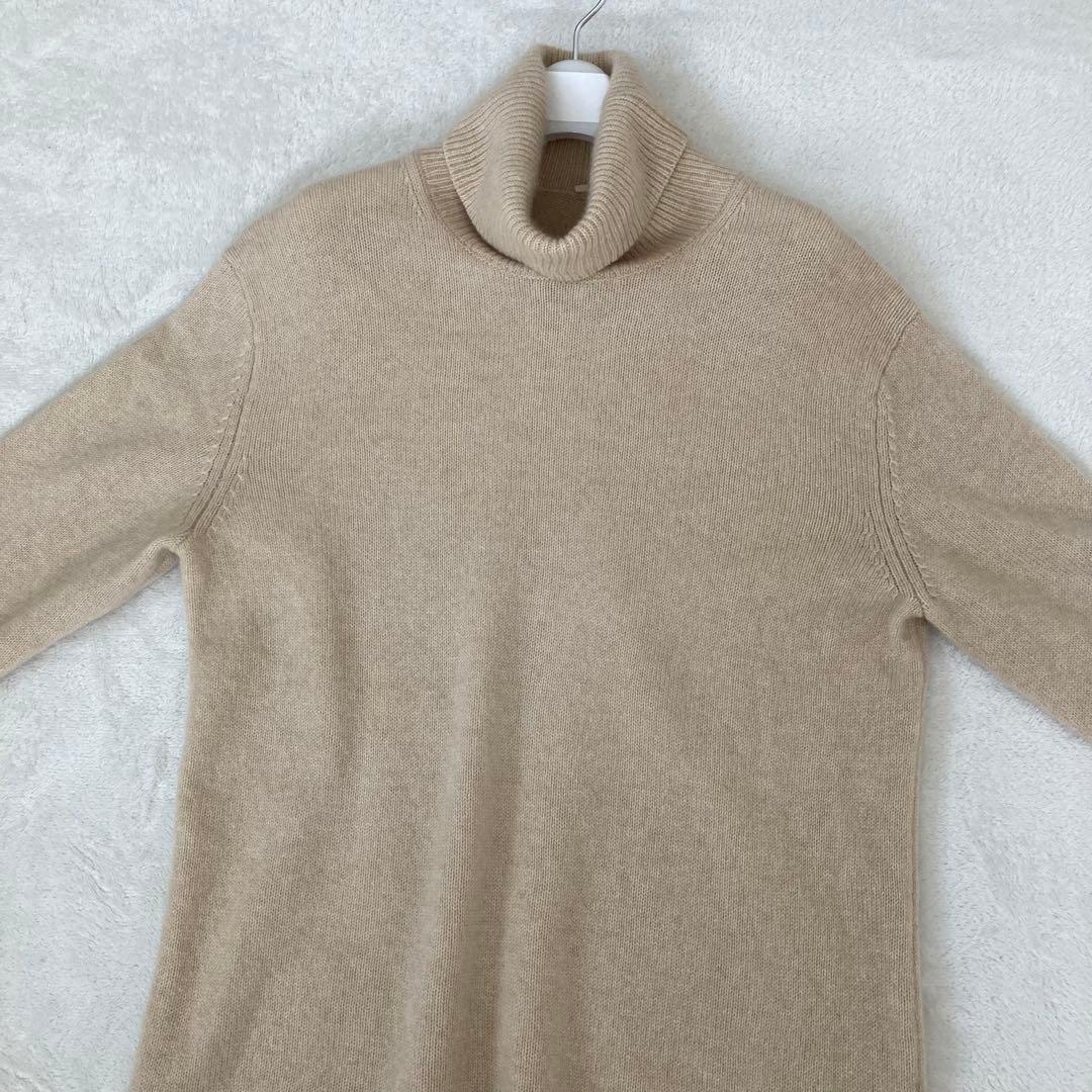 MUJI Labo 自然のまんまの色　カシミヤタートルネックセーター　メンズＬ