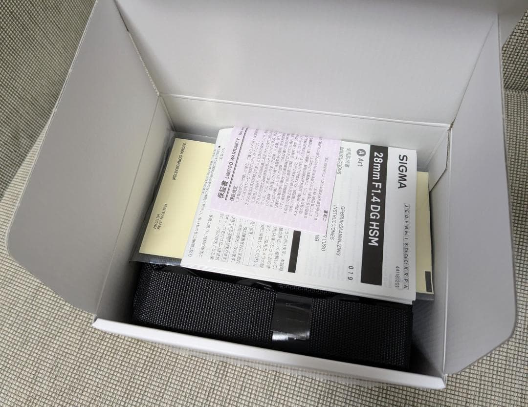 新品未使用！　SIGMA 28mm F1.4 DG HSM Art ソニーE