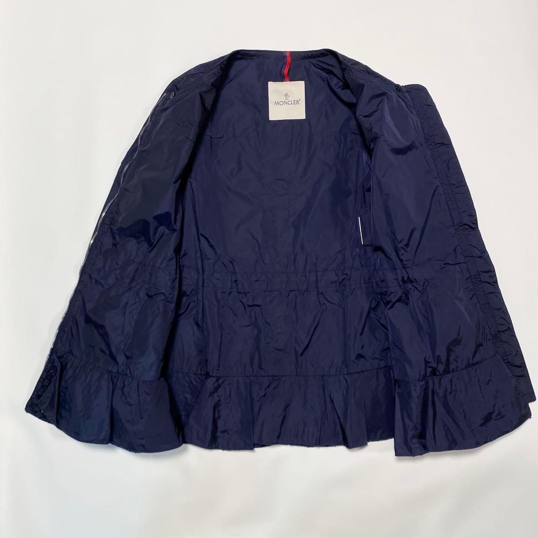 MONCLER LOTUS ナイロンジップアップパーカー　ドローコード　レース