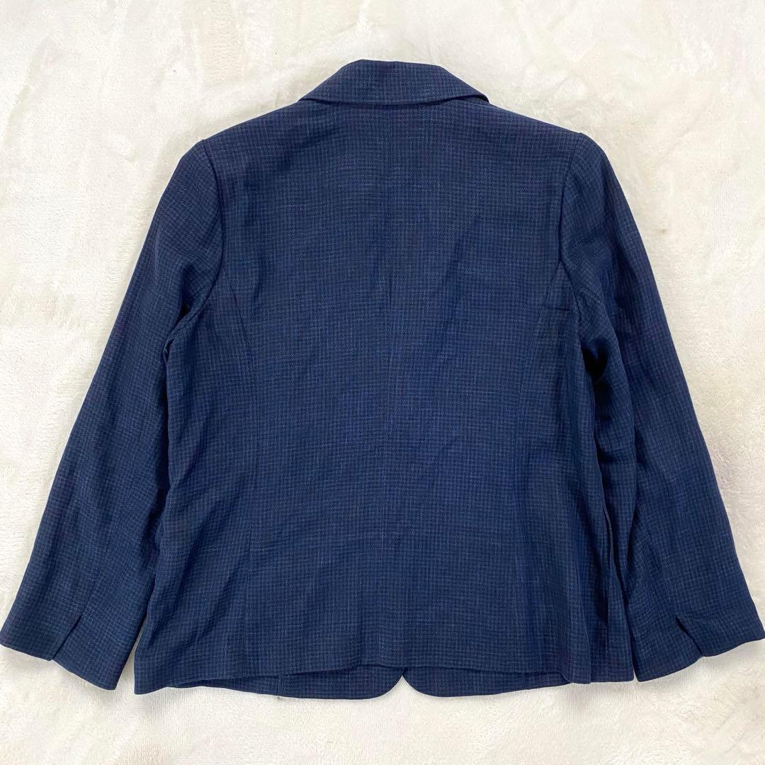 Leilian ✨ゼニア 生地使用✨ リネン シルク テーラードジャケット