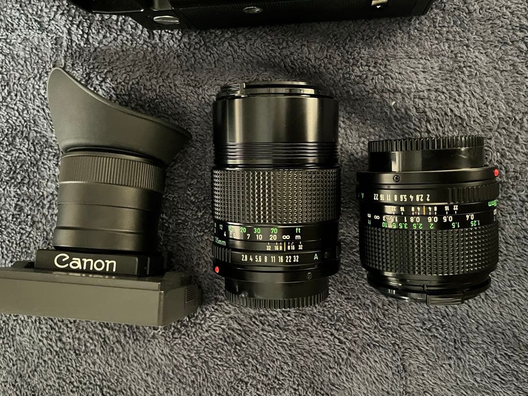 極美品Canon New F-1+AE MOTOR DRIVE +レンズ２本＋他