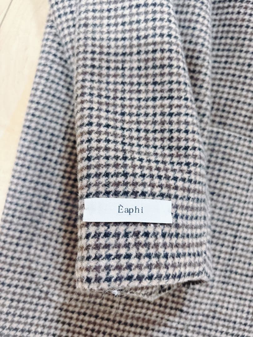 eaphi WOOL LIKE CHECK JACKET 試着のみ