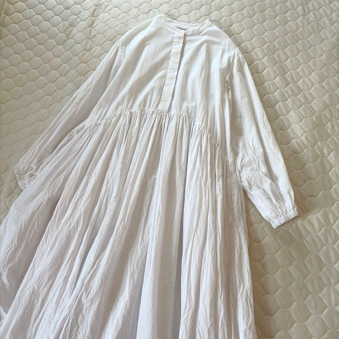 BEARDSLEY ギャザーワンピース　ホワイト　サイズ1 ベストとも◎