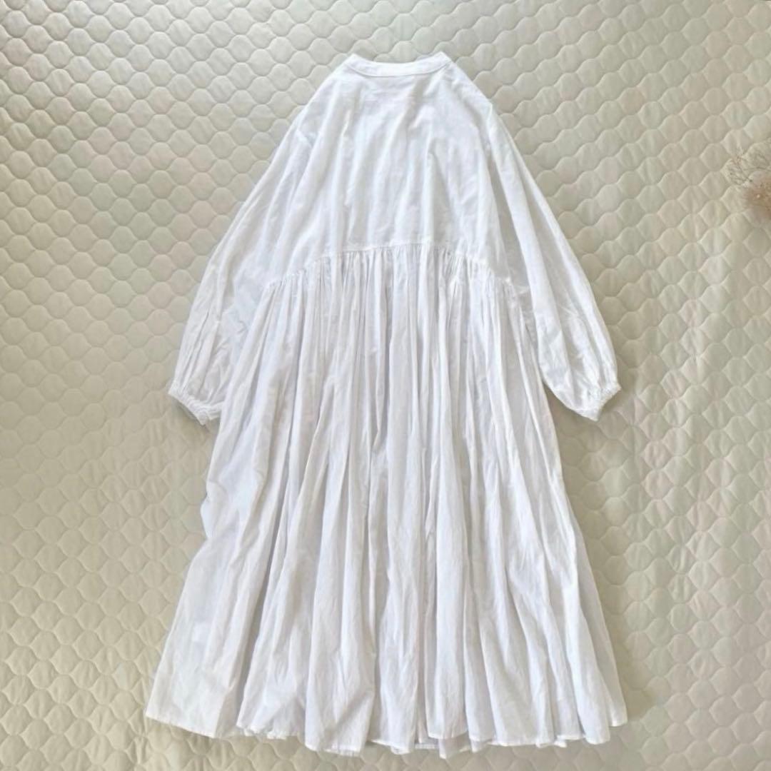 BEARDSLEY ギャザーワンピース　ホワイト　サイズ1 ベストとも◎