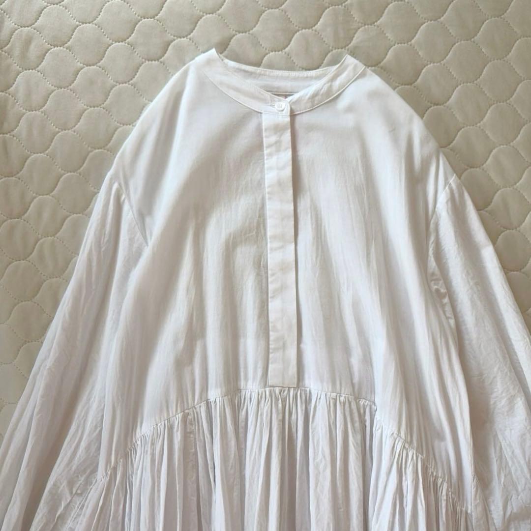 BEARDSLEY ギャザーワンピース　ホワイト　サイズ1 ベストとも◎