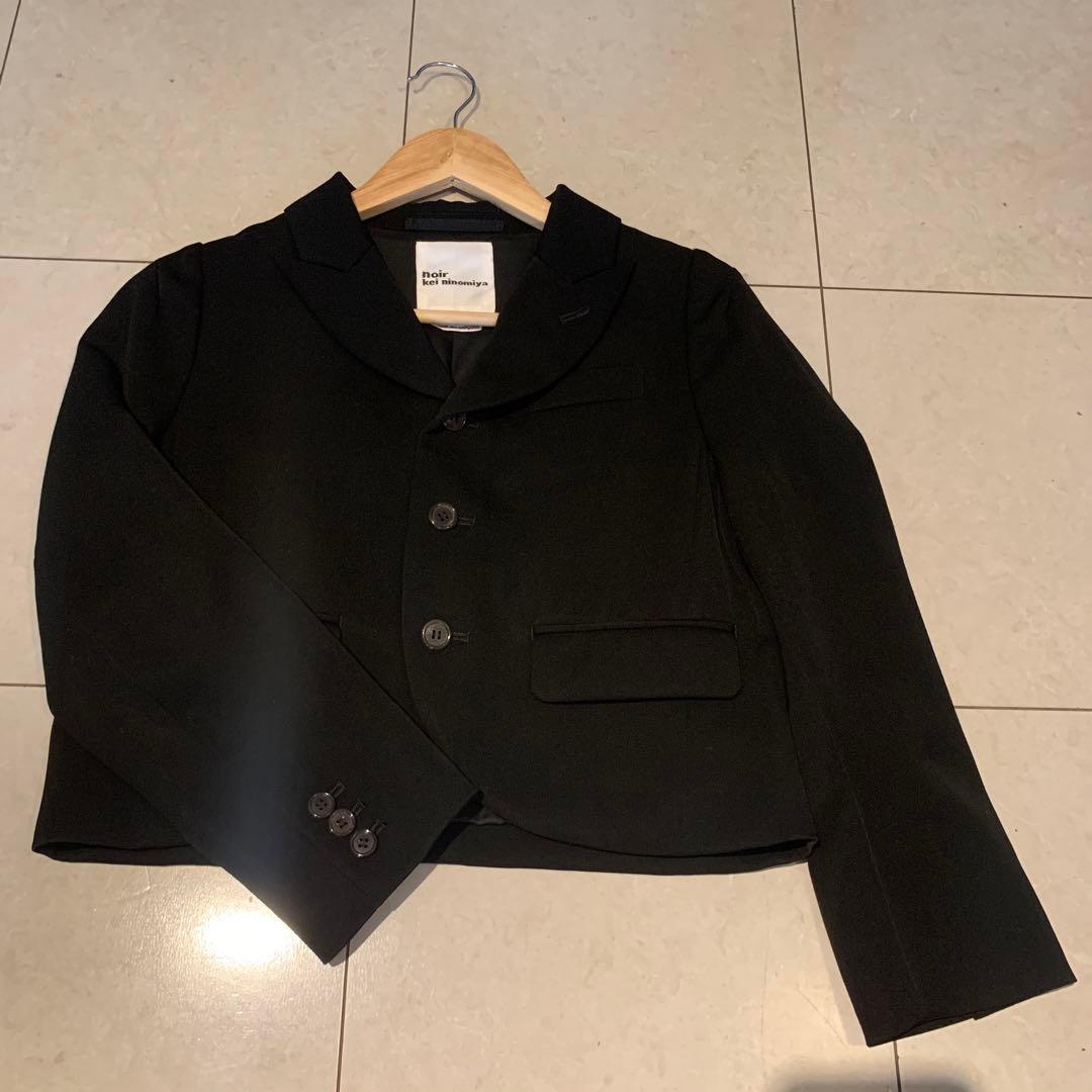 noir kei ninomiya 黒 クロップドテーラードジャケット