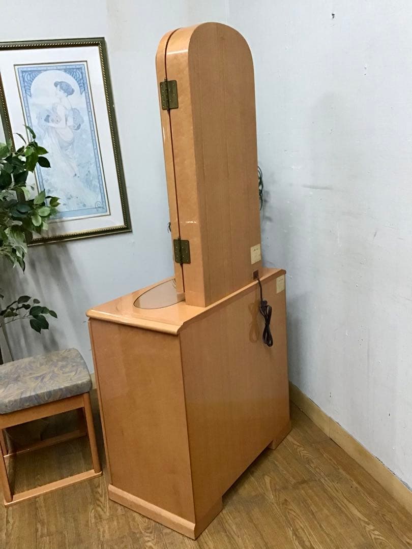 ☆ Mary ☆☆管277☆バーズアイメープル☆ミエミラー☆ドレッサー本体