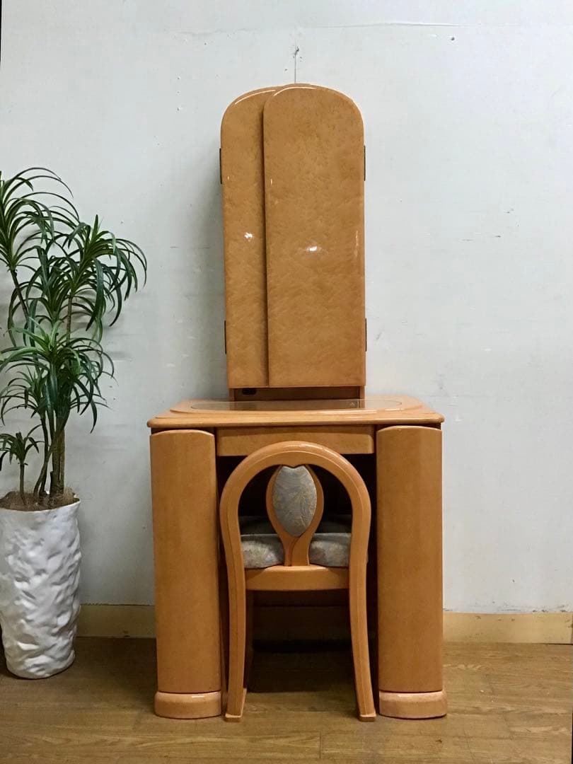 ☆ Mary ☆☆管277☆バーズアイメープル☆ミエミラー☆ドレッサー本体