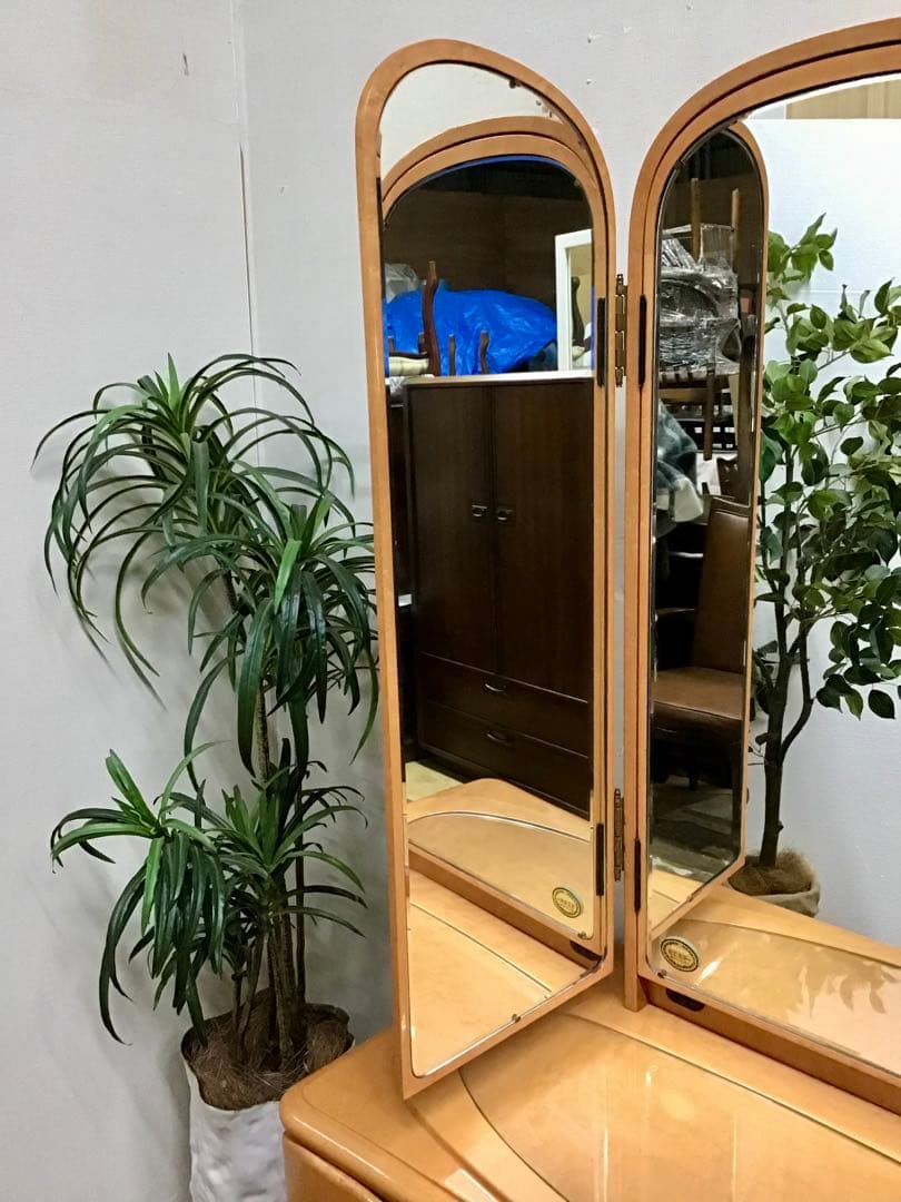 ☆ Mary ☆☆管277☆バーズアイメープル☆ミエミラー☆ドレッサー本体