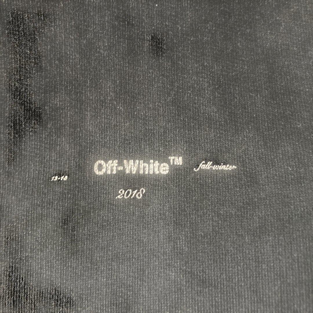 「値下げ」Off-White ダークグレー スウェットシャツ