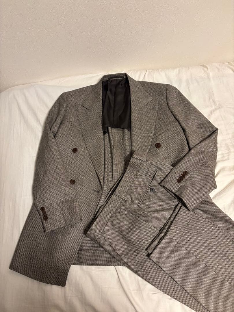 現行　ユナイテッドアローズ　カノニコ　ハウンドトゥース　ダブルセットアップスーツ