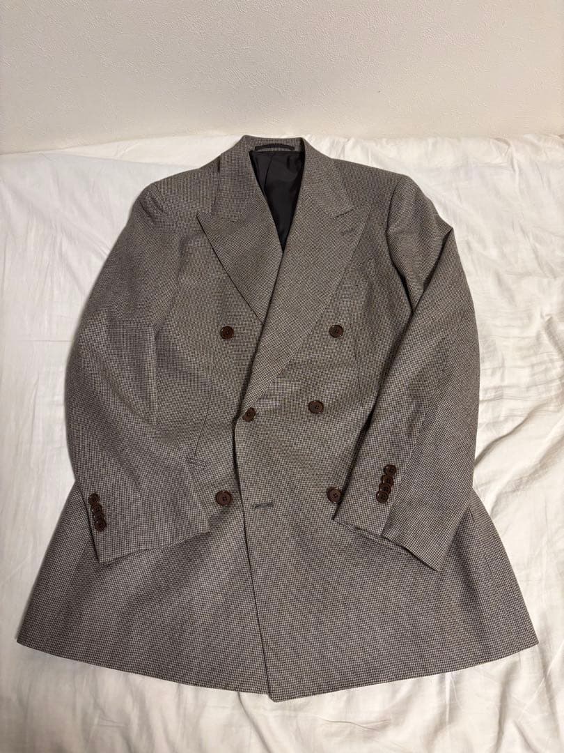 現行　ユナイテッドアローズ　カノニコ　ハウンドトゥース　ダブルセットアップスーツ
