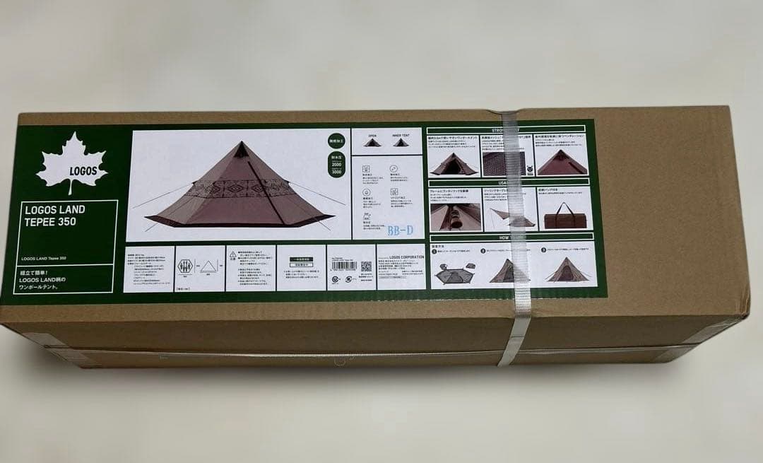 ロゴス LOGOS LAND Tepee 350 テント 組立て簡単