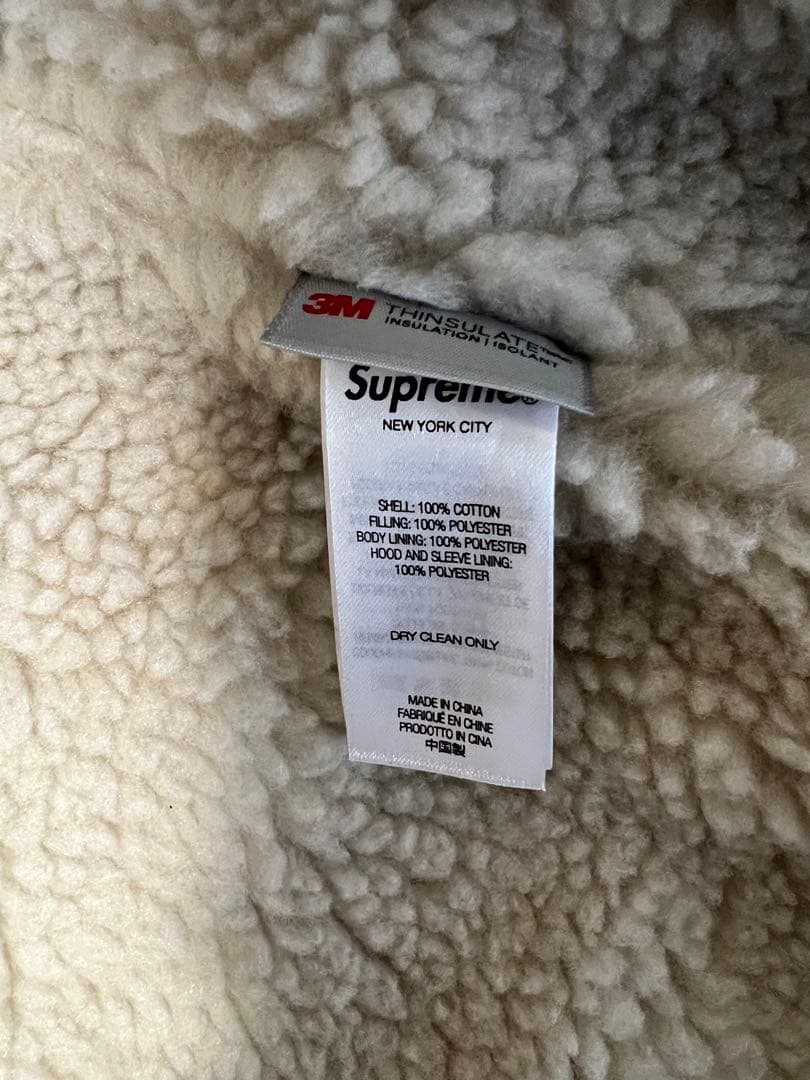 ま*き様 Supreme ボア襟 デニムジャケット