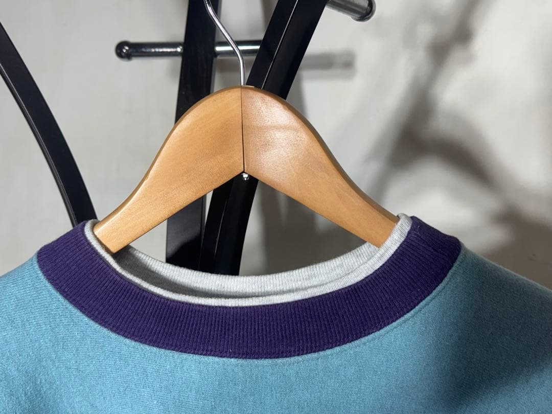 90s 刺繍タグ レアChampion ReverseWeave エルボーパッチ