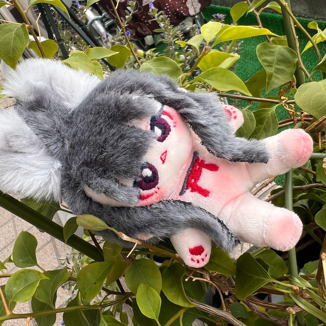 ゆ*じ様 自作ぬい 灰狐ちゃん 無属性ぬいぐるみ